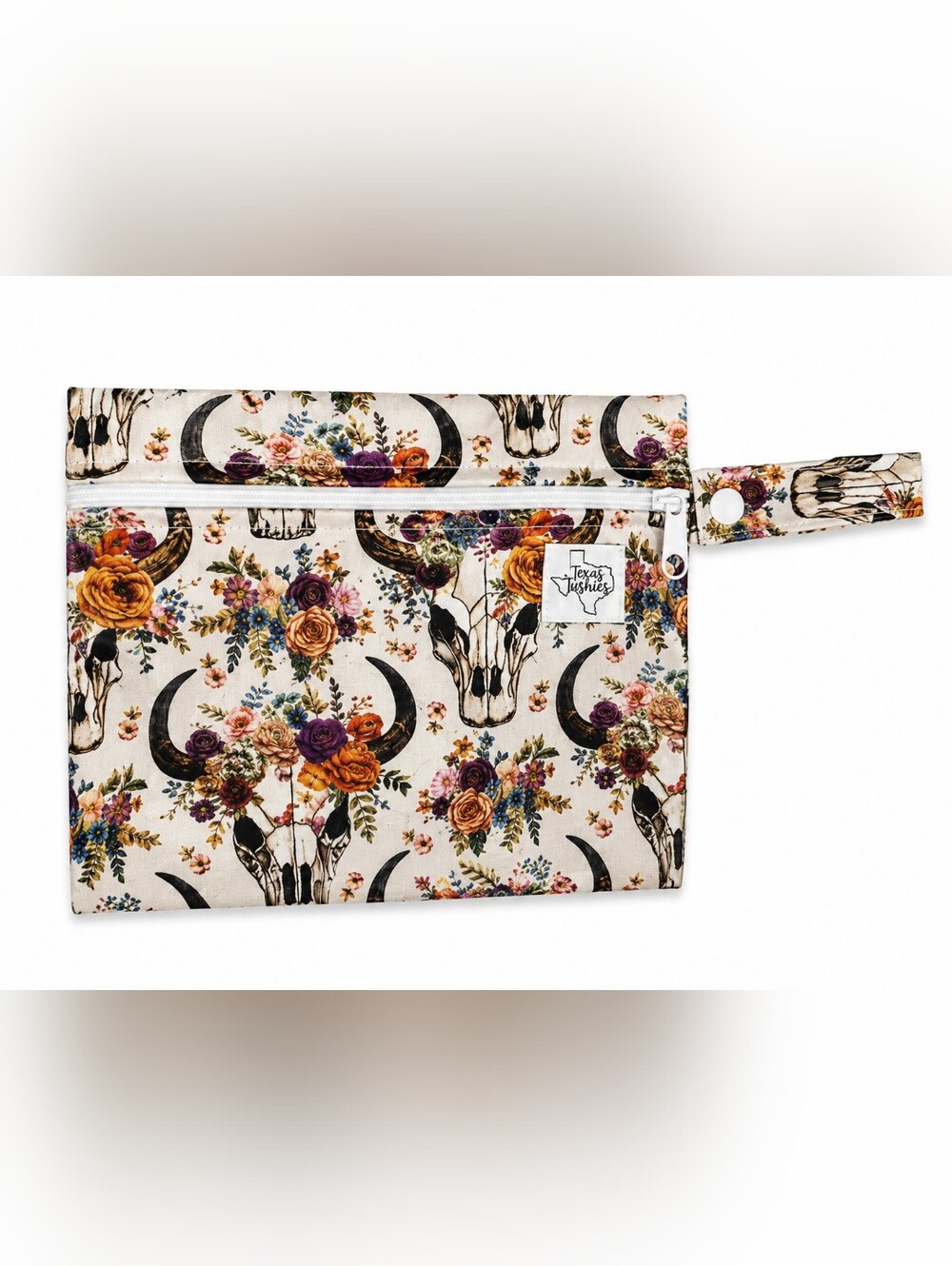 4/$15🟢•Boho Steer Print Wet Bag